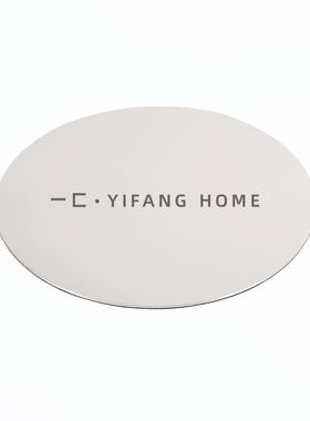 一匚极简轻奢圆形金属不锈v钢镜面托盘摆件 样板房售楼处饰品