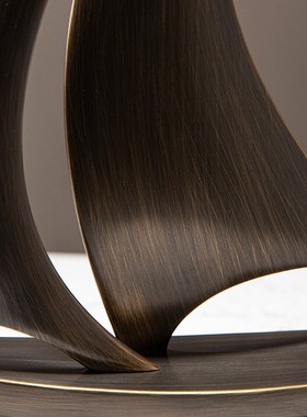 喜柿老板办公室一帆风顺帆船摆件黄铜装饰电视柜公V司开业领导高