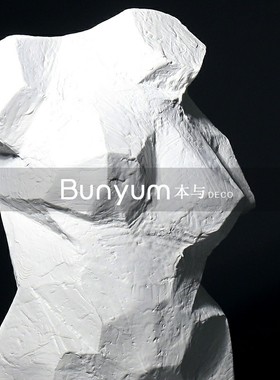 北欧式轻c奢抽象人物女雕塑摆件样板房间售楼处软装饰品酒店