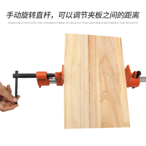 木工拼板夹具水管夹6分钢管夹头固定快速夹紧器家具组合工具大全 - 图2