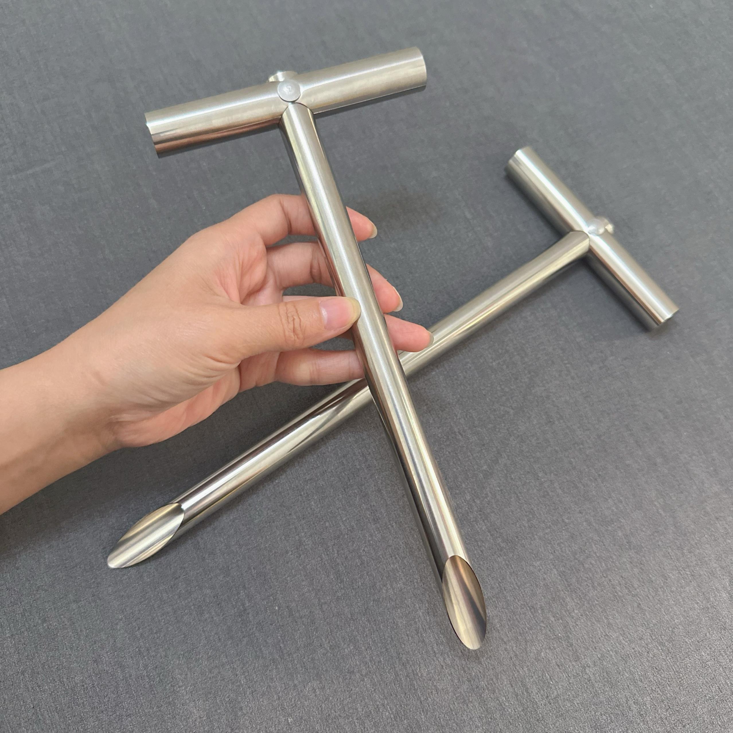 咸蛋黄叉烧工具挖五花肉咸蛋黄插管惠州脆皮戳叉烧空心304不锈钢 - 图1