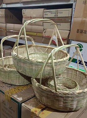 禅堂茶蓝纯手工编织收纳家用老陶茶杯陶瓷主人杯竹篮竹编