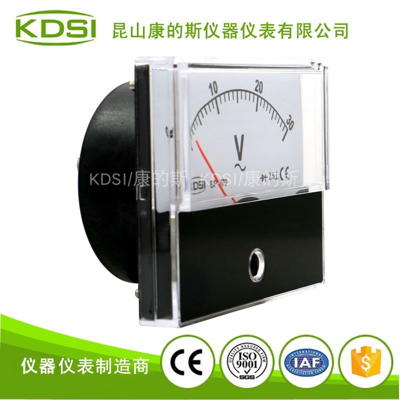 供应 KDSI指针式交流电压表BP-670 AC30V整流式电表 圆形开孔电压 - 图1