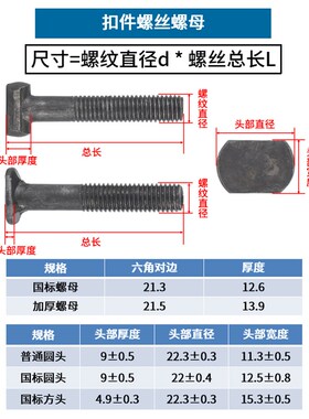 扣件螺杆螺帽 钢管扣件螺丝螺母  脚手架固定扣件配件 丁字螺栓