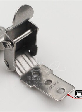 304不锈钢双弹簧搭扣 木箱锁扣 工具箱锁扣 工业机电箱扣箱子配件