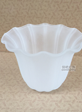 吊灯灯罩磨砂玻璃配件e27螺口过道壁灯台灯吸顶灯餐厅灯外壳罩