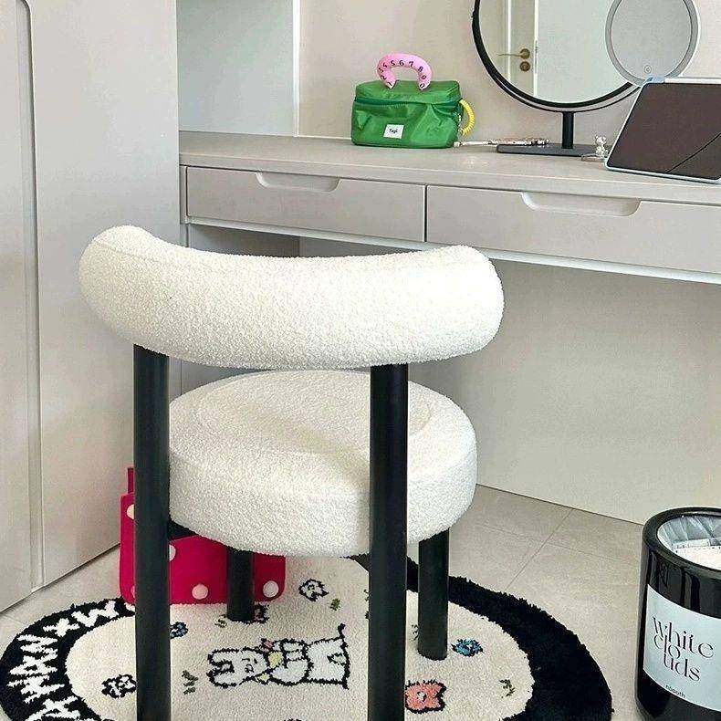 奢化妆椅卧室梳妆凳皮质奶风梳SNM妆台椅子轻靠背圆油凳现简约餐,淘宝优惠券,粉丝福利购,淘宝优惠卷