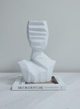 意简约树脂半身人物雕0488-048塑摆轻奢家居软装工艺楼创处件装饰