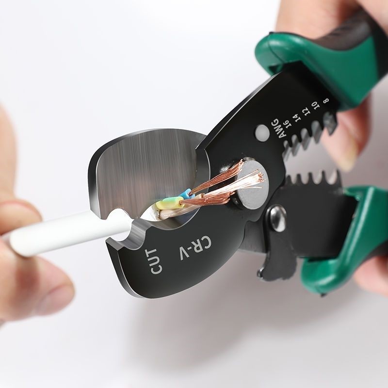 德国进口剥线钳多功能工业级电工专用电缆电线剥皮钳子剪线拔线扒,淘宝优惠券,粉丝福利购,淘宝优惠卷