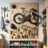 Carpenter's uncle, outdoor cycling equipment storage hole board, bicycle M rack, mountain bike wall storage