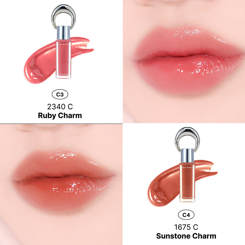 韩国ENTROPY钥匙扣挂坠唇釉女口红水光镜面保湿显色唇彩滋润3g C3 - 图1