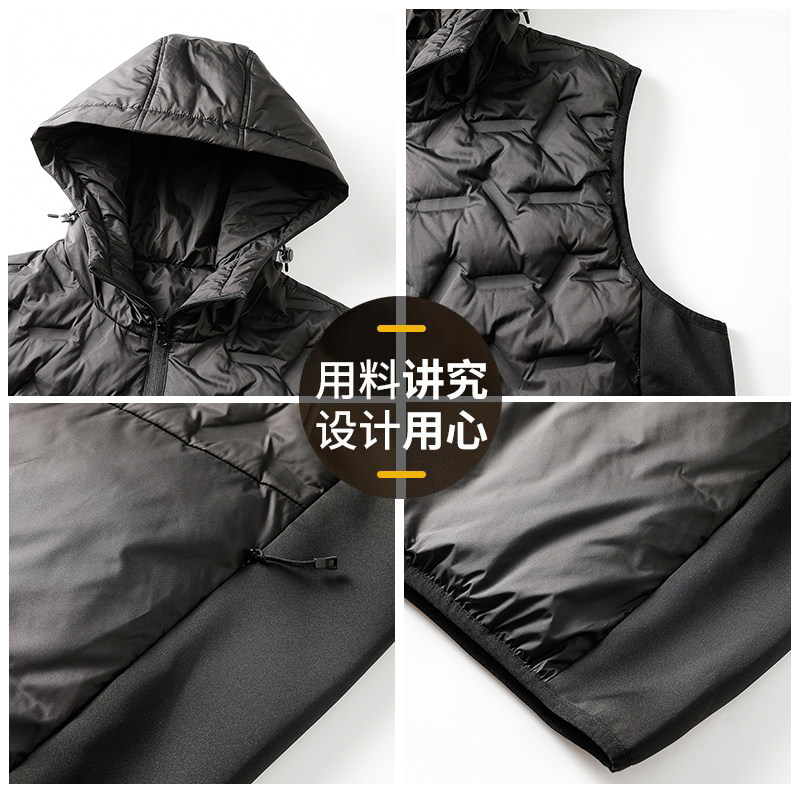 combo/康博秋冬季新款连帽防寒羽绒马甲90绒短款保暖背心男女同款,淘宝优惠券,粉丝福利购,淘宝优惠卷