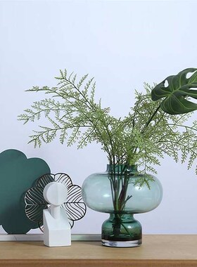 2021现代简约绿色装饰摆件套装B样版房售楼处3展厅茶几玄关家居软