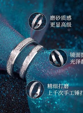 法国GVSEDUN星河对戒纯银