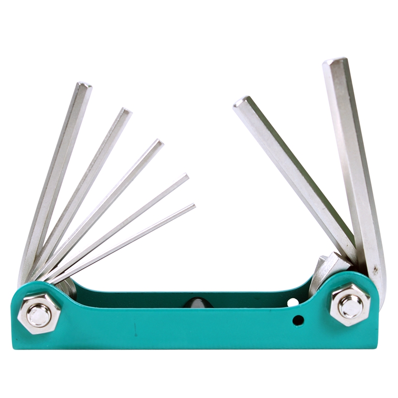 正品台湾宝工Proskit 8PK-021N 折叠型内六角扳手组(7支)1.5-6mm - 图0