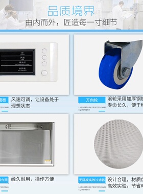 超净工作台实验室无菌无尘单人单面净化双人双面垂直送风操工作台