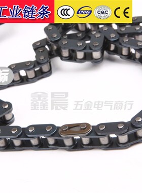 工业传动滚子链条6分链条单排双排12A-1/12A-2六分机械扣半接全接