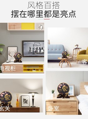 酒柜装饰品摆件家居饰品玄关客厅小摆设卧室内房间创意工艺品炭雕