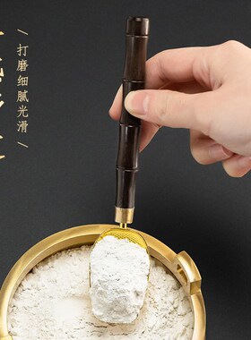 大号实木香灰铲子金沙大勺子上香清理H工具铲灰扫灰懒人打香篆用
