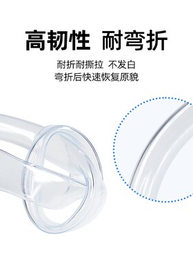 PVC透明塑料管软管茶具上水管配件2/4分/6分家用水管浇花洗车水管