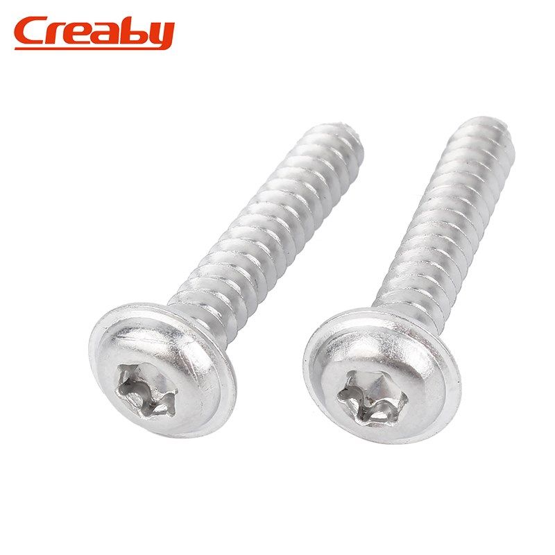 304不锈钢盘头梅花带垫平尾自攻螺丝PWB圆头防盗自攻螺钉M2M3M4M5,淘宝优惠券,粉丝福利购,淘宝优惠卷