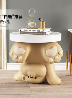 系熊落地摆e件客厅托盘家居饰品沙发旁边几床头柜新居乔迁送礼