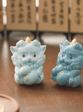 围炉集物谛听摆件汽车车载桌面客厅办公室装N饰品开业礼物葫芦貔