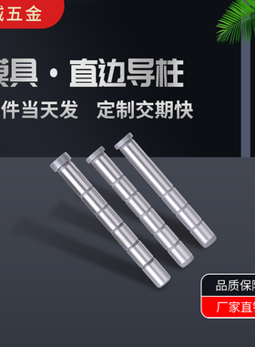 塑胶模具精密直边GPA导柱标准模架20CR加硬导柱直导柱30/35/40/50