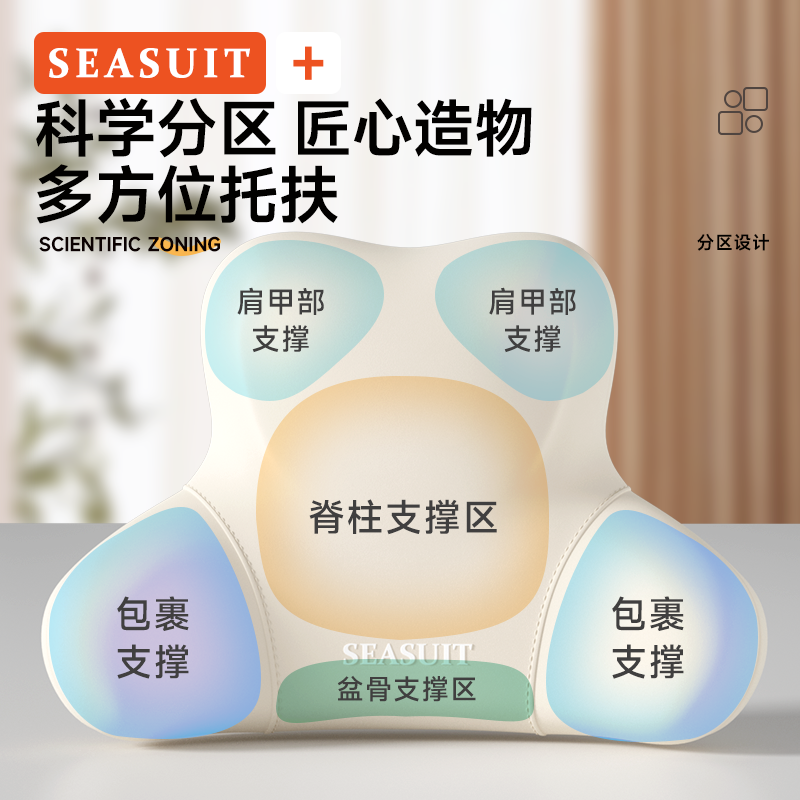 腰靠腰枕靠垫座椅腰部支撑工位久坐睡觉办公室椅子护腰靠背垫神器,淘宝优惠券,粉丝福利购,淘宝优惠卷