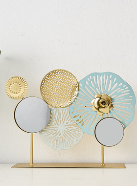 北欧轻奢电视柜桌面摆件简约创意酒柜玄关工艺T品家居软装饰品