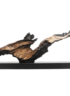 后现代新中式酒店门厅艺术品软装饰品样板房间P抽象雕塑工艺品摆