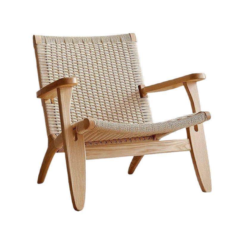 实木休客见详情闲沙发椅阳台看书椅子阅读单靠人编厅绳懒人家用背,淘宝优惠券,粉丝福利购,淘宝优惠卷