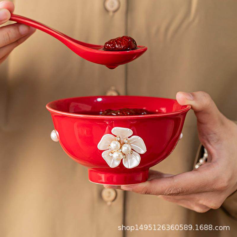 婚庆用品陶瓷手工款敬茶杯喜碗婚礼碗筷套装喜庆套装结婚用品大全,淘宝优惠券,粉丝福利购,淘宝优惠卷