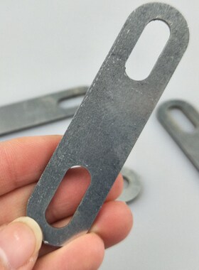 一字角码直片连接片焊接铁片直角带孔长条固定器铁板角铁管卡挡片