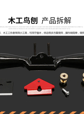 包邮可调节鸟刨修边铁刨子木工刨手推家用一字木匠手工刨刀木工具