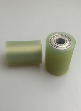 现货pu聚氨酯胶轮胶辊无动力滚筒双轴承耐磨定制包胶滚轮橡胶硅胶