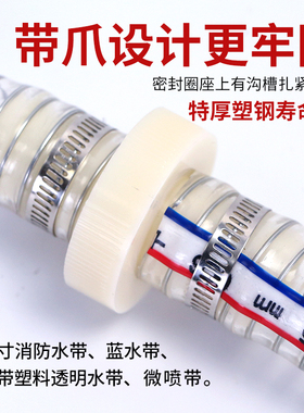 PVC钢丝软管软管水管接头塑料塑钢管配件进水口转换外丝转宝塔头
