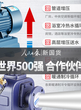 人民管道离心泵380v三相BZ无堵塞自吸泵卧式工业大流量污水排污泵
