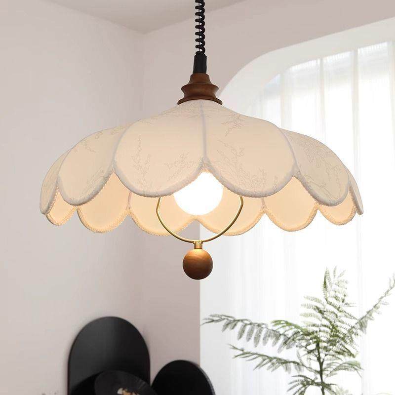 法769式复房古餐厅灯可伸缩吧台卧室书阳台茶桌客厅吊奶油布风艺,淘宝优惠券,粉丝福利购,淘宝优惠卷