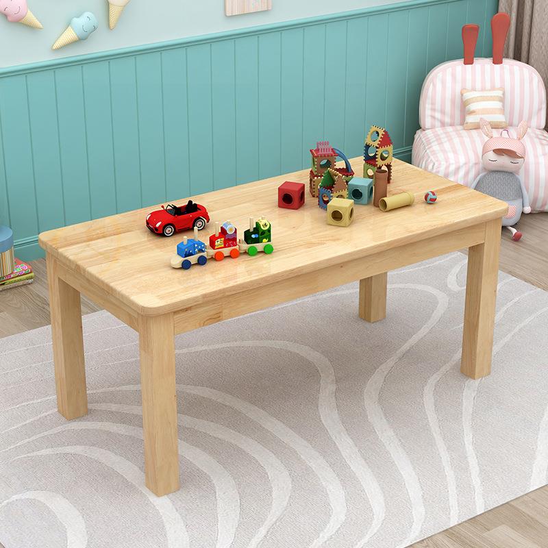 Children's solid wood desk, children's special table, primary school student writing table, home desk and chair combination, morning class 023 garden table