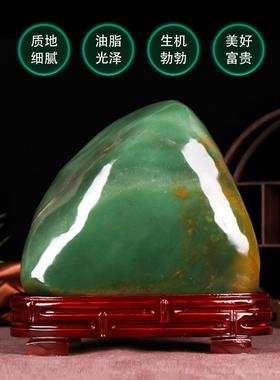 天然东陵玉原石摆件奇石观赏石头玉石客厅办公室装饰乔迁开业礼物