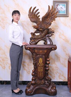 开 业礼物公司乔迁贺礼大展宏图老鹰摆件大堂办公室落地招财装饰