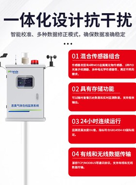 恶臭气体在线监测系统养殖场垃圾站臭味电子鼻氨气浓度在线检测仪