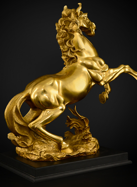 铜马摆件纯铜g十二生肖马摆设马到成功客厅装饰工艺品大号