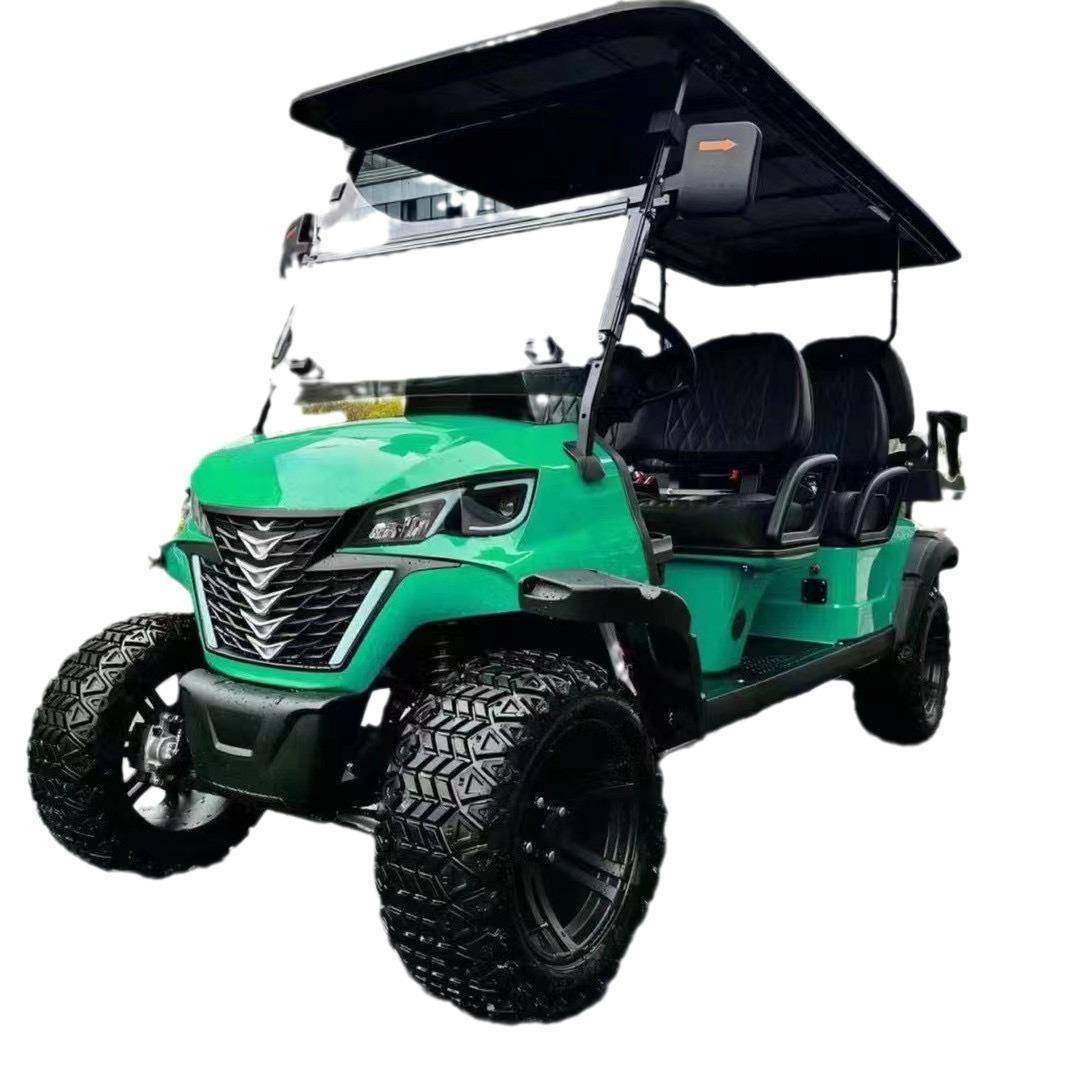 LVZO新款四轮电动越野高尔夫球车观光车代步车看房车4座电动,淘宝优惠券,粉丝福利购,淘宝优惠卷