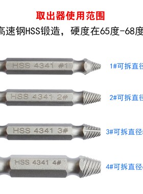 断头螺丝取出器 滑牙破损螺丝起子断头滑头螺杆专用取出拆除工具