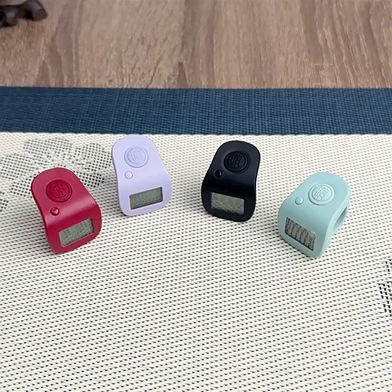 Finger counter hand push luminous rechargeable manual ring smart electronic digital display point counter people flow counter