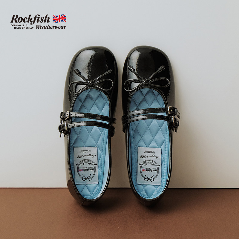 RockfishWeatherwear春季法式复古通勤平底方头双带玛丽珍鞋女鞋,淘宝优惠券,粉丝福利购,淘宝优惠卷