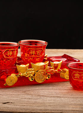 供酒杯供佛c前供杯供水杯子供财神关公酒杯拜神茶杯圣水杯佛具摆