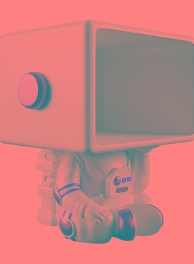 创意宇航员卧室床头柜家r居客厅装饰品电视柜旁边收纳大型落地摆